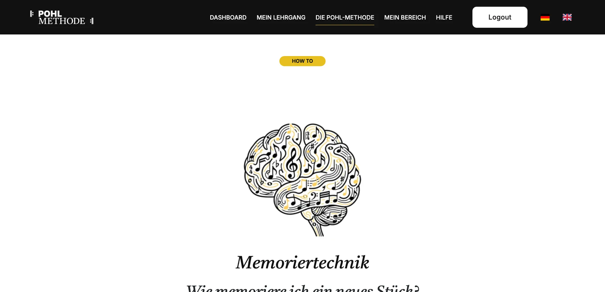 How-to-Thema Memoriertechnik: Wie memoriere ich ein neues Stück?