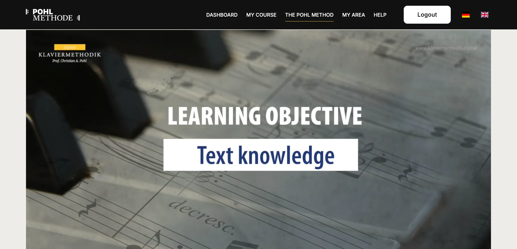 Video lesson on the learning objective “Text knowledge”