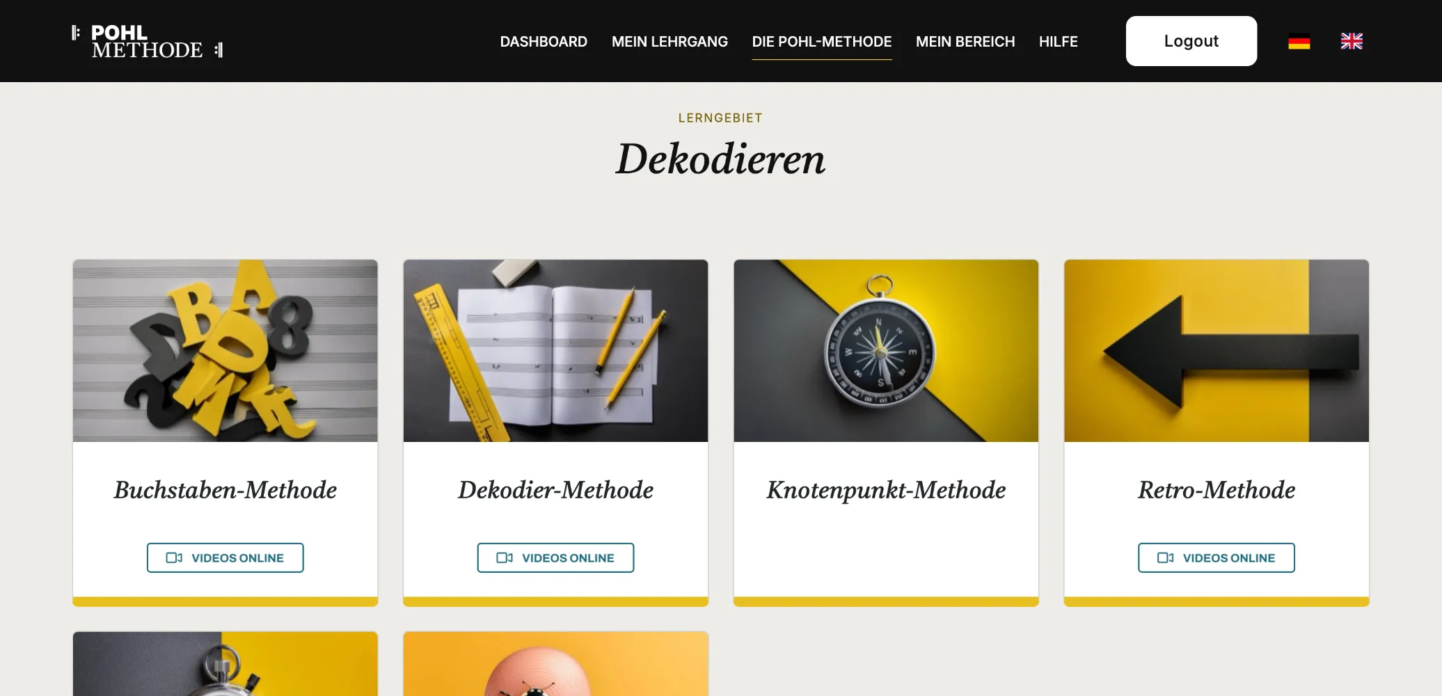 Methoden des Lerngebiets Dekodieren