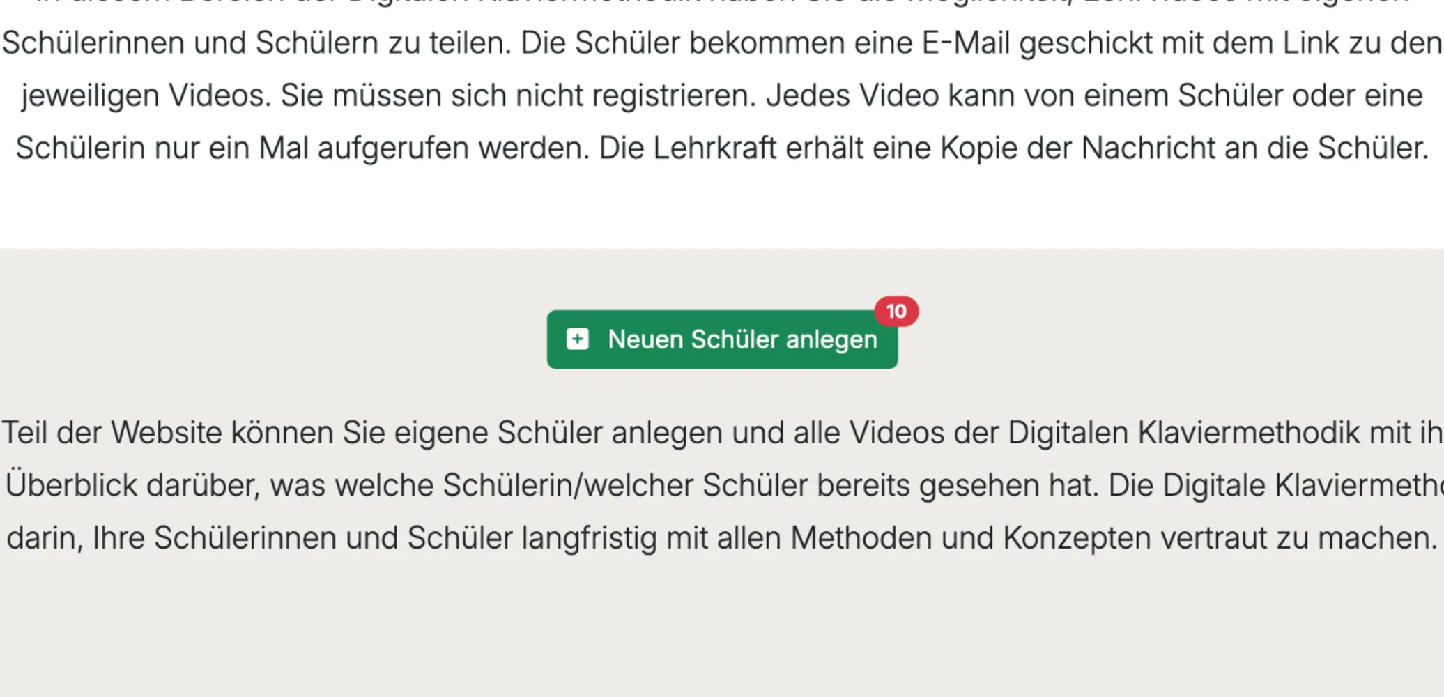 Schüler:innen anlegen und Videos mit ihnen teilen